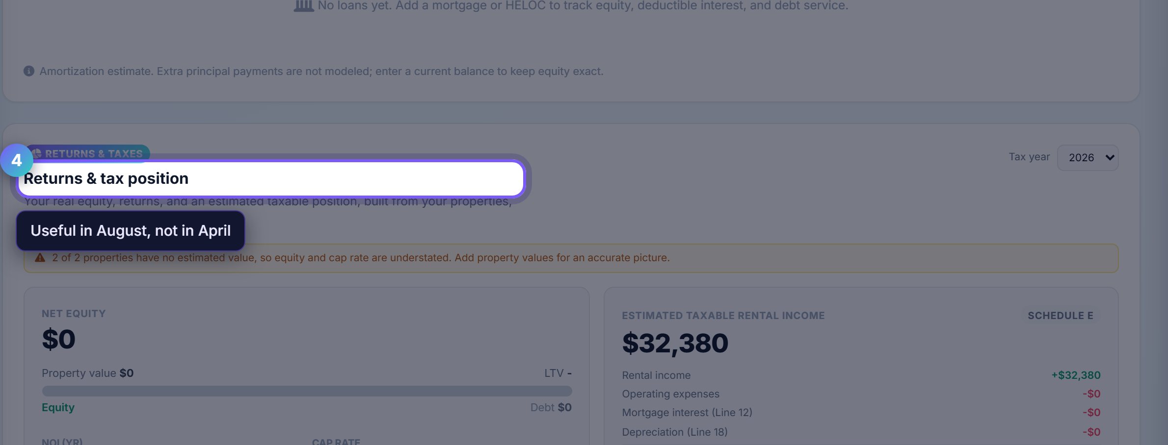 Step 4: Check the tax position early