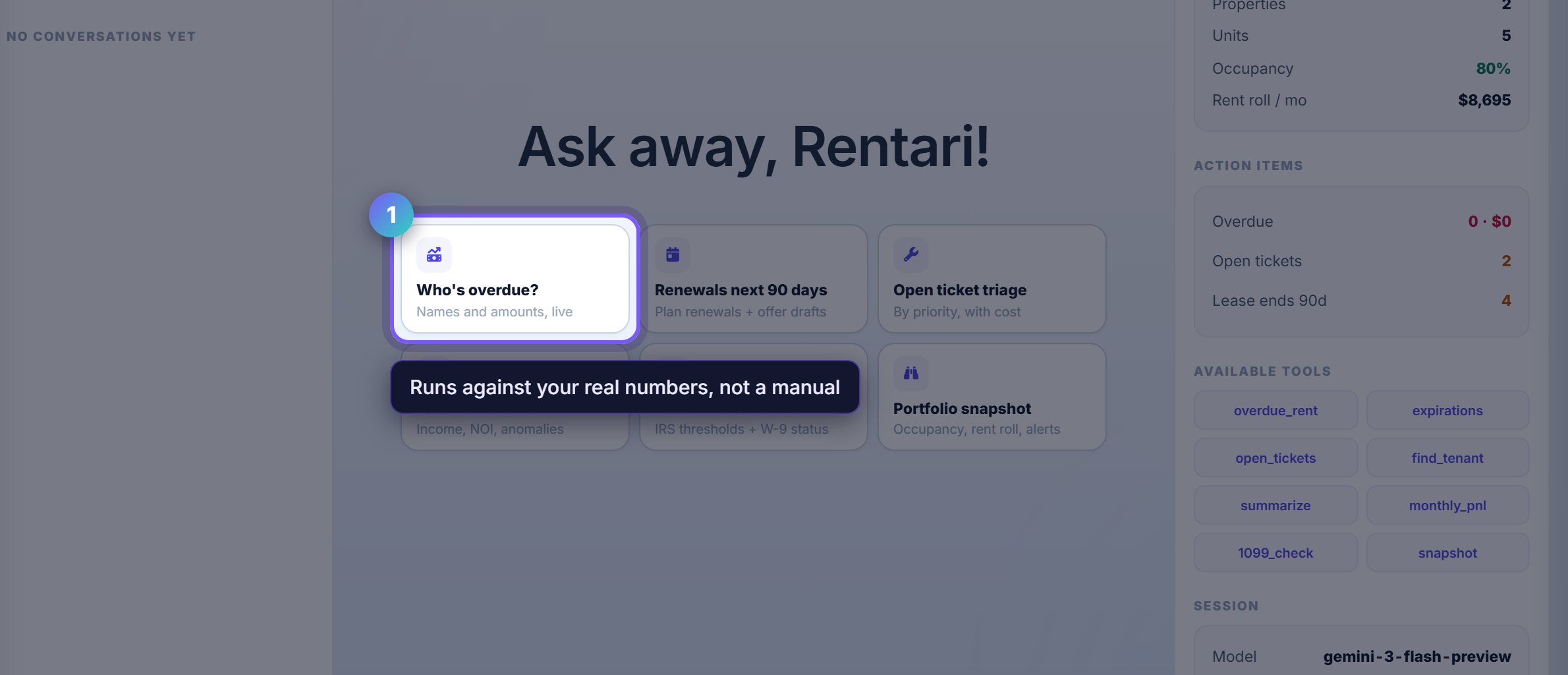 Step 1: Start from a suggested question