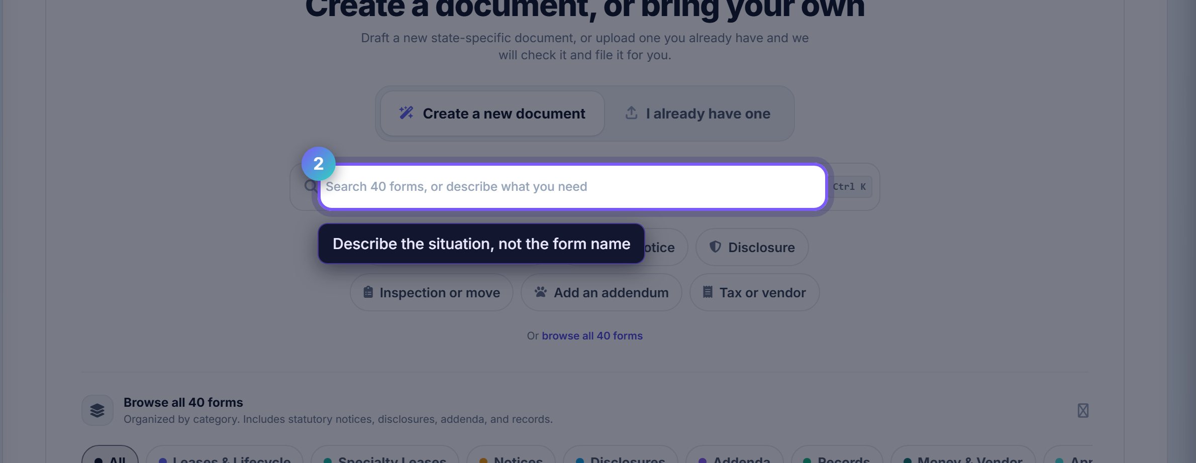Step 2: Describe it rather than browsing