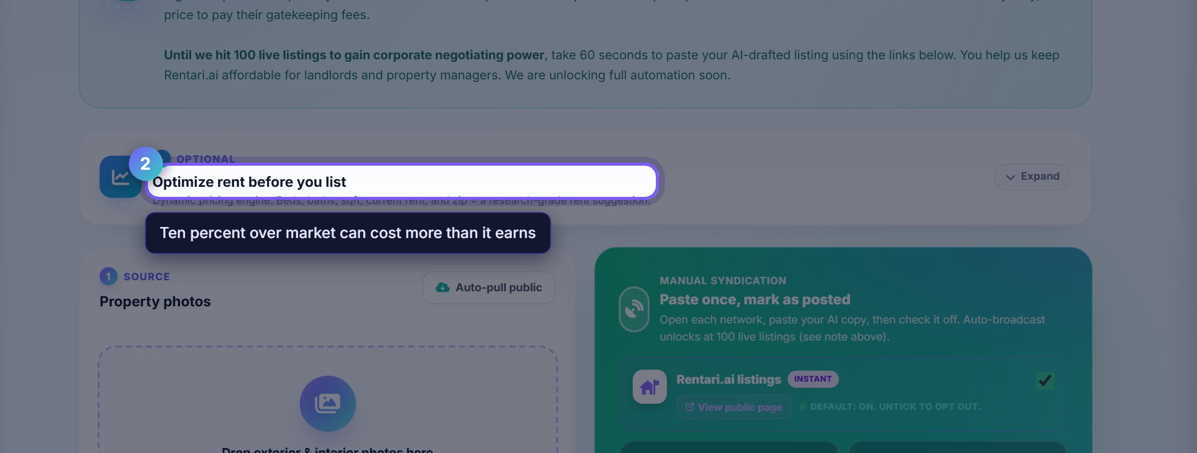 Step 2: Check the rent before you commit to it