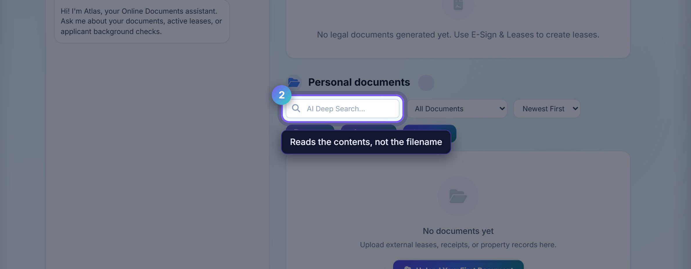 Step 2: Search inside the documents, not just their names