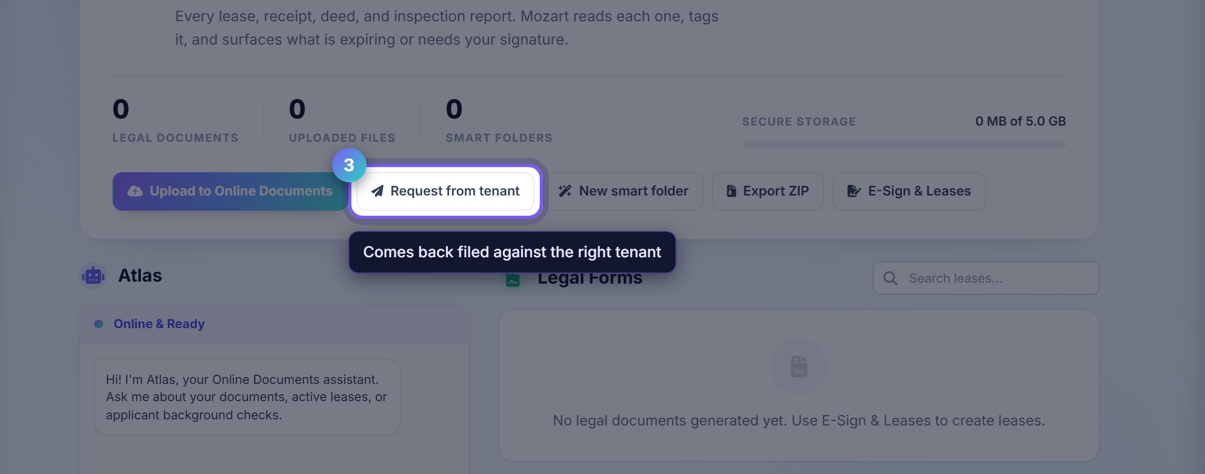 Step 3: Ask a tenant for what is missing