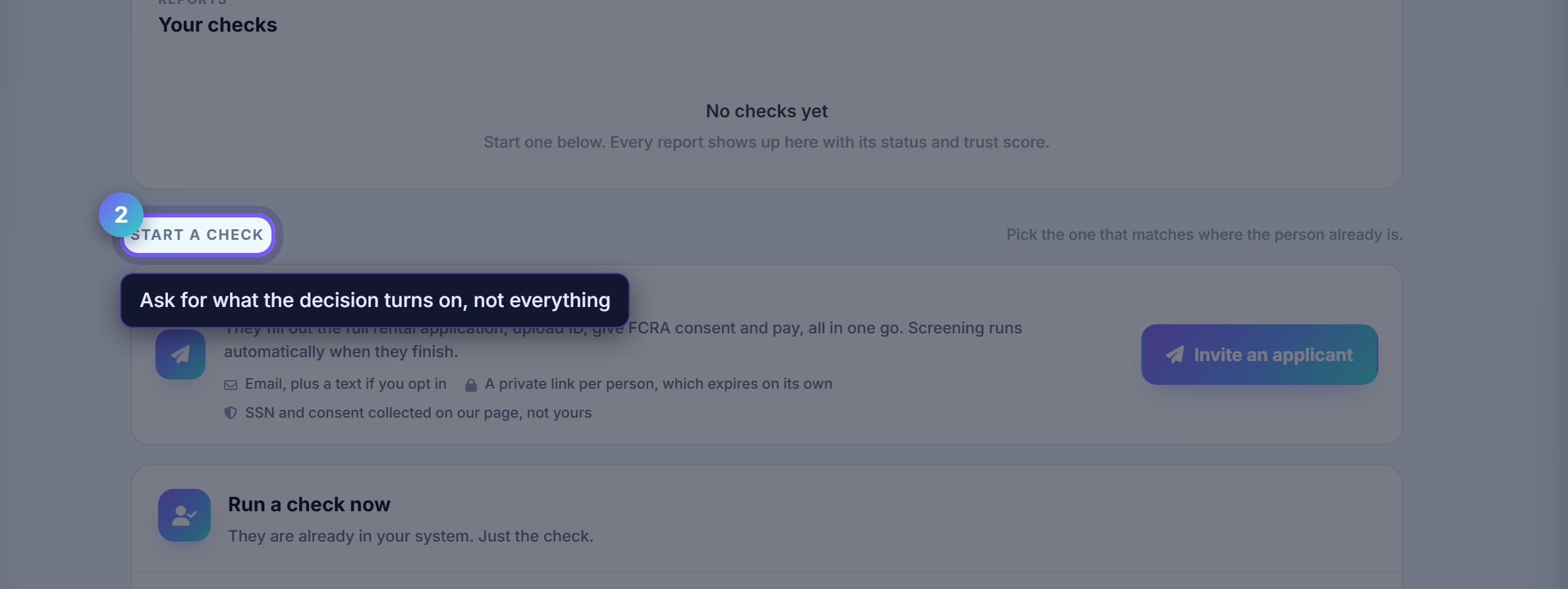 Step 2: Choose the depth you actually need