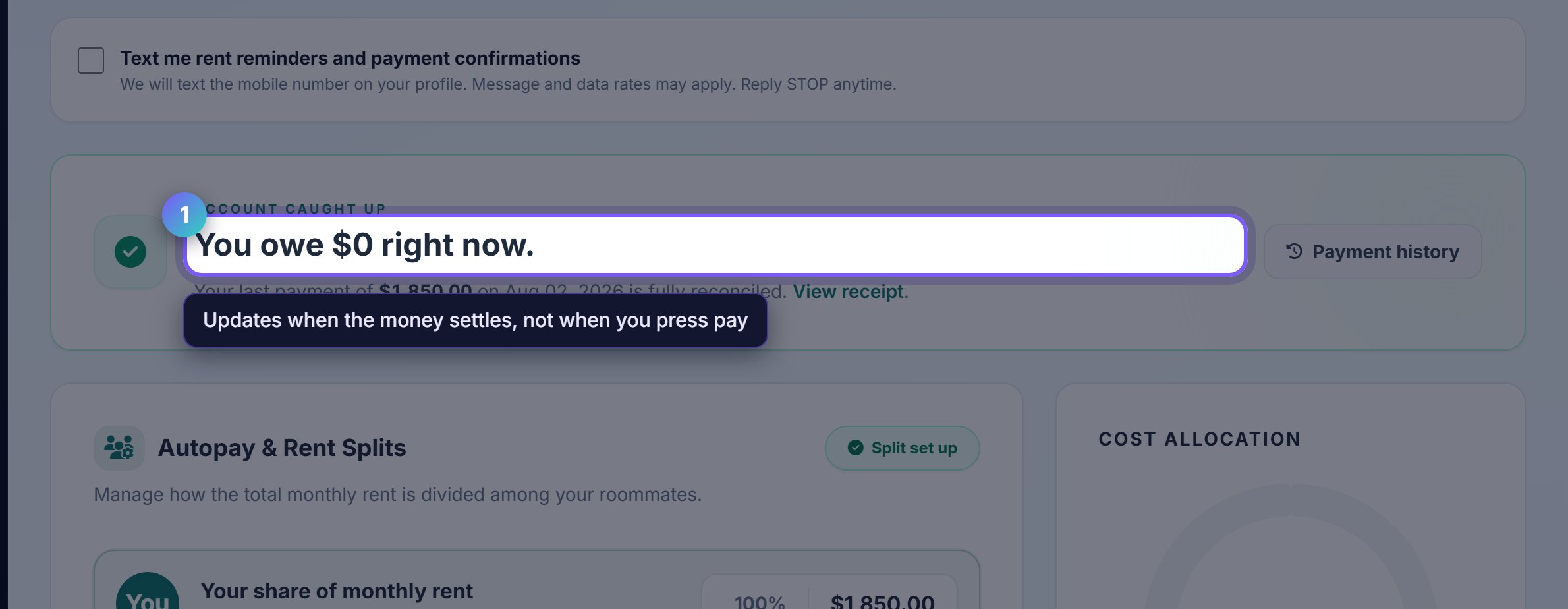 Step 1: The balance is the whole answer