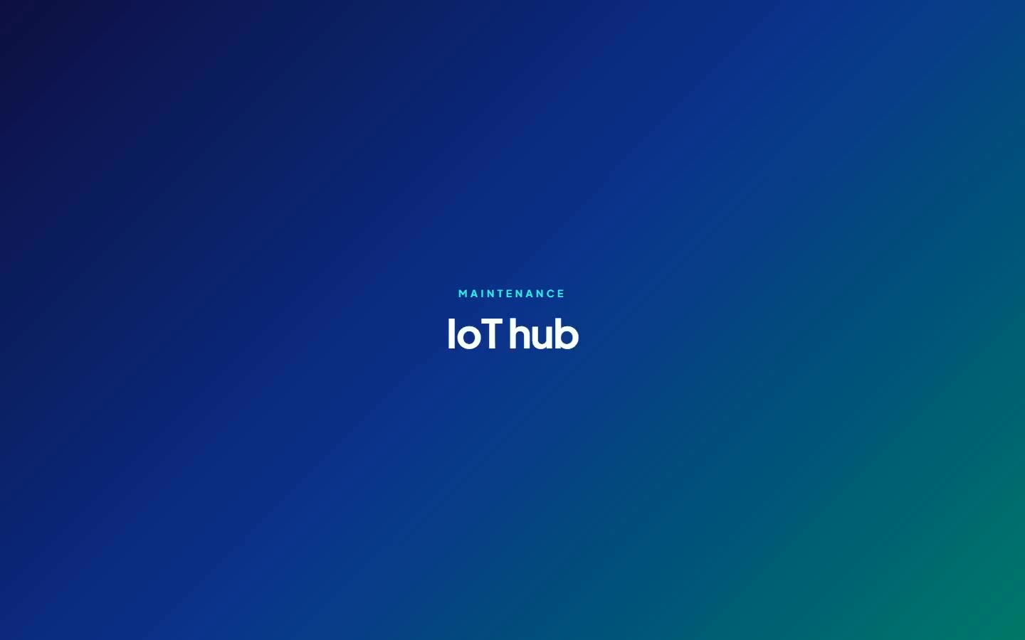 Poster for IoT hub