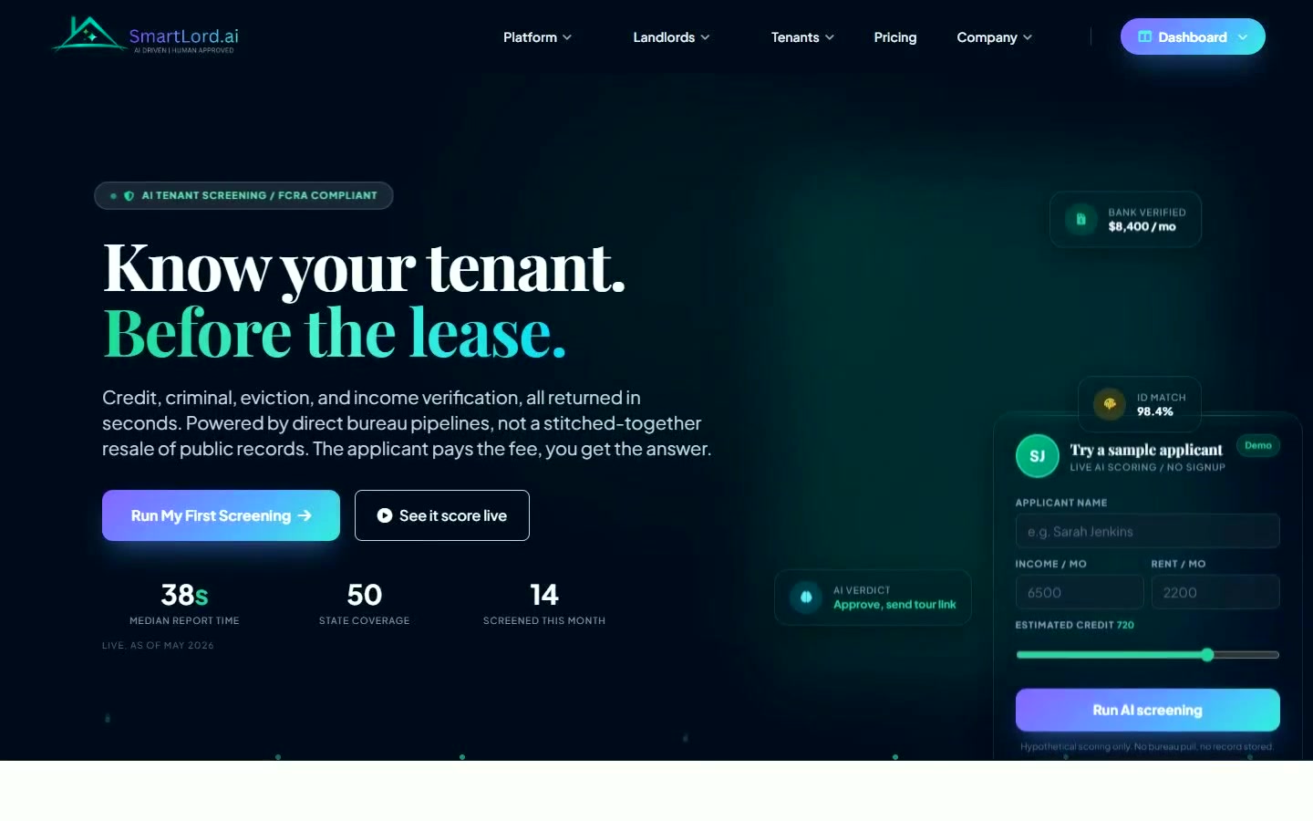 Poster for Tenant screening
