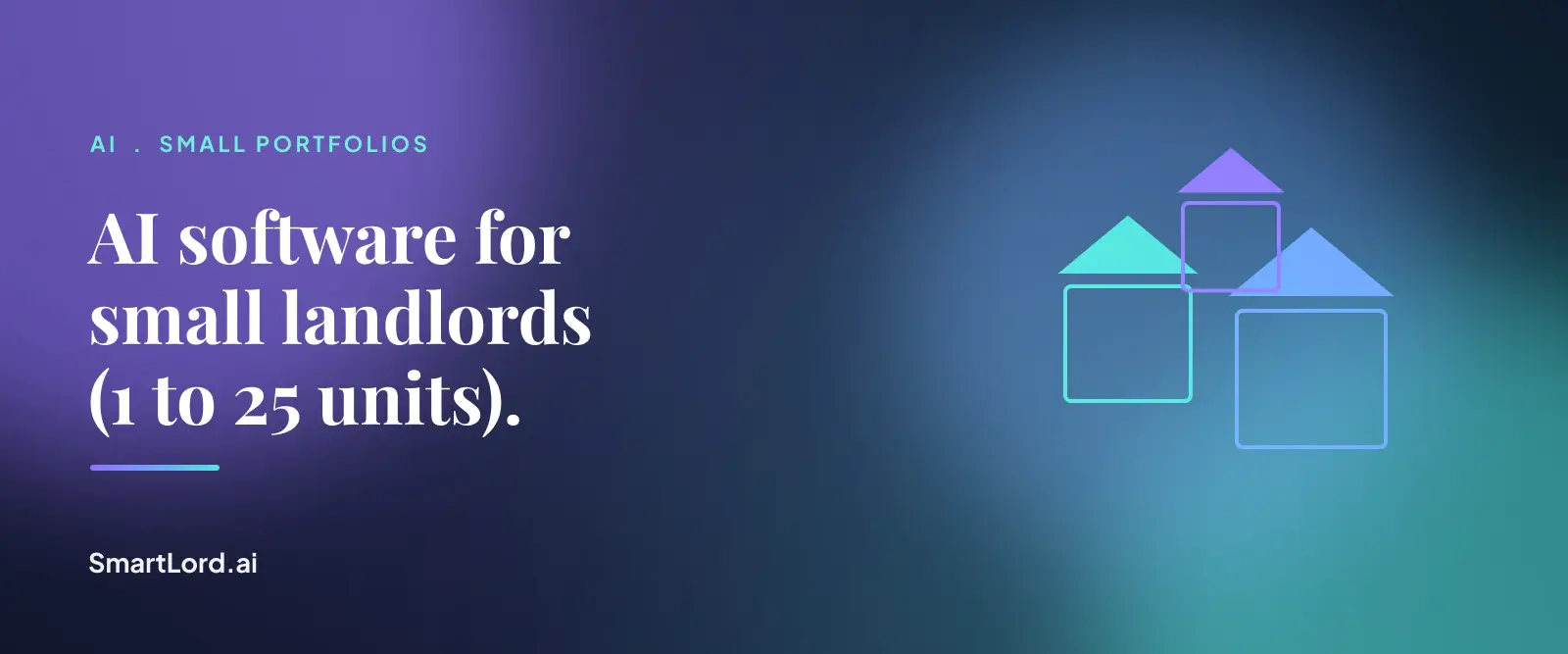 AI property management software for small landlords, Rentari.ai brand illustration