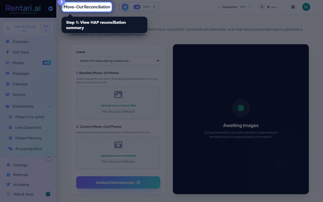 Step 1: View HAP reconciliation summary and configure lookback