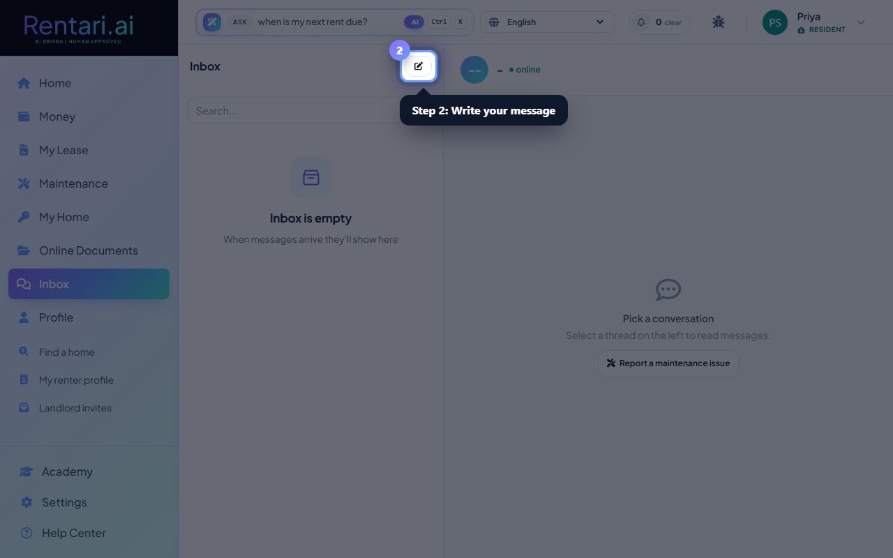 Step 2: Attach files if needed