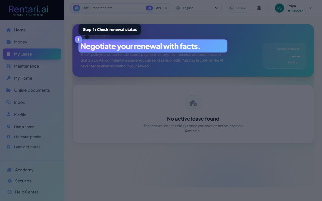 Step 1: Check your renewal status