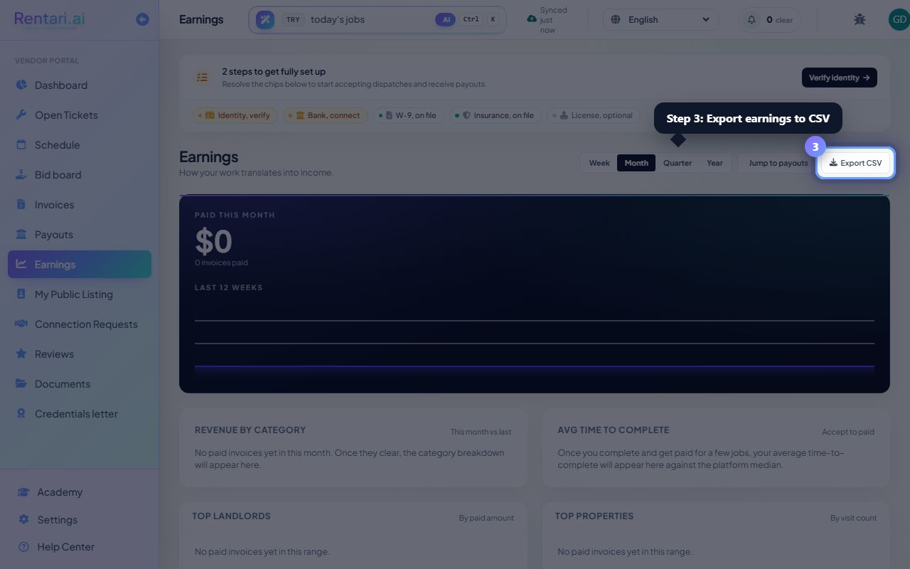 Step 3: Explore category and landlord breakdowns