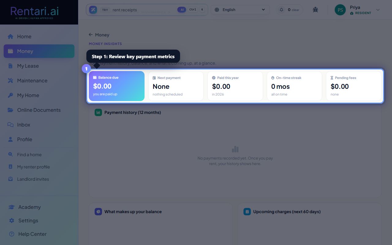 Step 1: Review key payment metrics