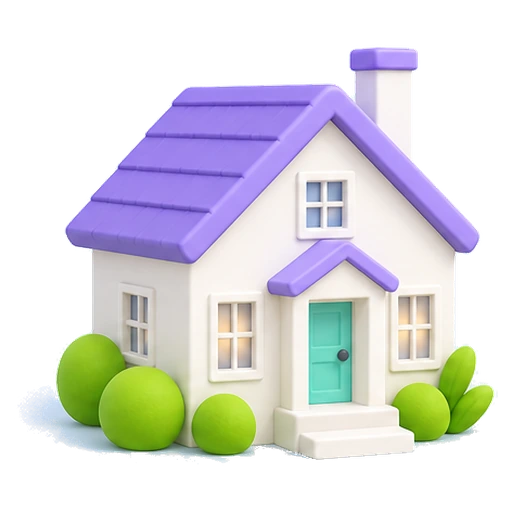 Single-family homes buildings illustration