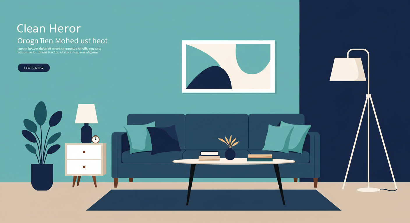 A clean and modern living room in a furnished apartment, with a sofa, coffee table, and lamp.