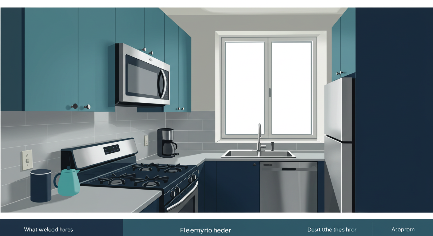 A clean, well-maintained apartment kitchen with stainless steel appliances and a window letting in natural light.