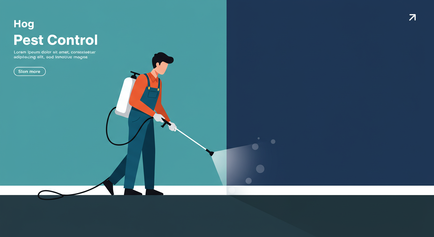 A pest control professional in a uniform sprays the baseboard of a clean, empty room.