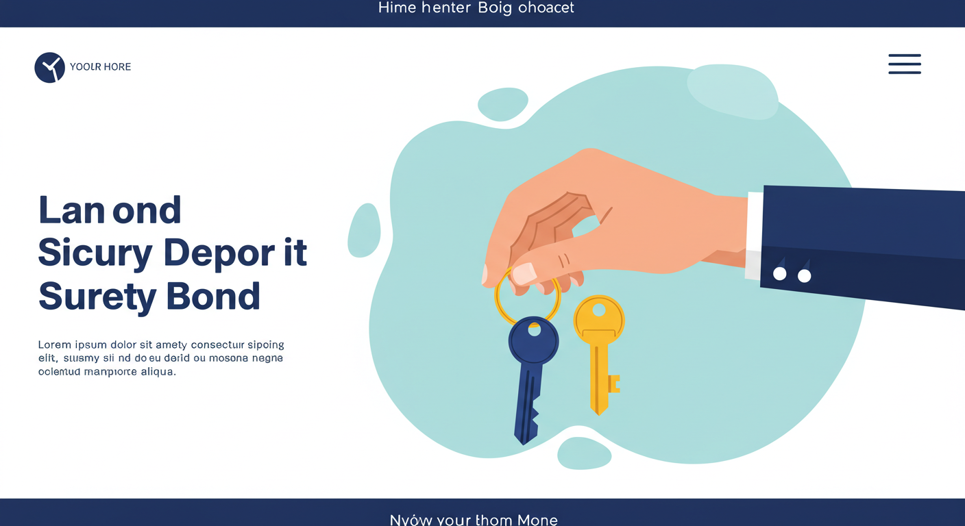 A landlord's hand holding two different keys, symbolizing the choice between a security deposit and a surety bond.