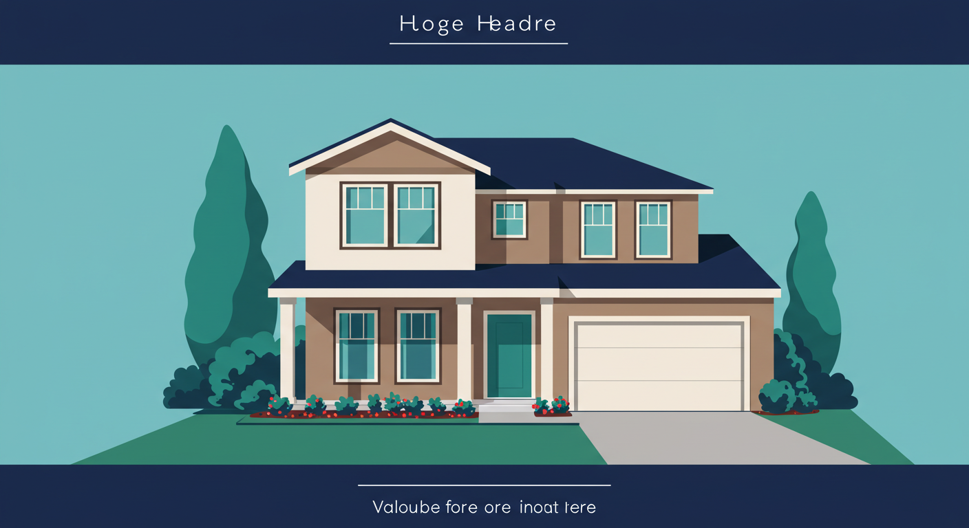 A modern two-story house with a well-maintained front yard under a clear blue sky, representing a valuable rental property.